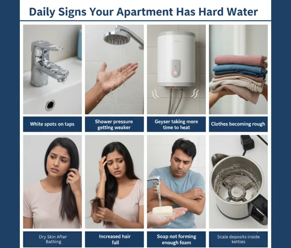 Daily Signs Your Apartment Has Hard Water